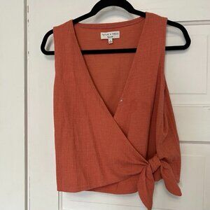 Texture & Thread x Madewell sleeveless wrap top